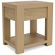 Davie Pale Oak Rectangular Chairside Table