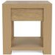 Davie Pale Oak Rectangular Chairside Table