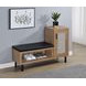 Teller Natural Oak Entryway Shoe Storage Bench