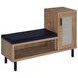 Teller Natural Oak Entryway Shoe Storage Bench