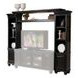 Ferla Black Entertainment Center with Light Function