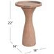 Baird Clay Marble Round Accent Table