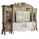 Dresden Gold Patina and Bone 121" Entertainment Center with LED