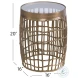 Harper Antique Bronze Accent Table