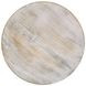 Dianella Whitewashed Round Pedestal Accent Table