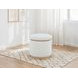 Remuda Ivory Round Ottoman with Storage