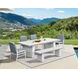 Nash Outdoor Dining Blue Upholstered Outdoor Side Chair