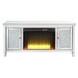 Noralie Silver 59" TV Stand with Fireplace