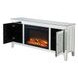 Noralie Silver 59" TV Stand with Fireplace