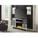 Noralie Silver and Gray 59" TV Stand with Fireplace