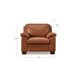 Ironvale Nutmeg Leather Upholstered Accent Chair