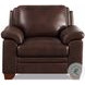 Ironvale Chestnut Leather Upholstered Accent Chair
