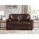 Ironvale Chestnut Leather 62" Loveseat