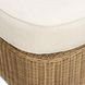 Axel Cream Performance Fabric Upholstered Outdoor Square Ottoman