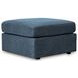 Modmax Ink Performance Fabric Upholstered Square Accent Ottoman