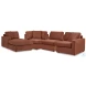Modmax Spice 4 Piece Performance Fabric Sectional with LAF Chaise