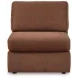 Modmax Spice Performance Fabric 6 Piece Modular Sectional with LAF Chaise and Storage Console