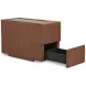 Modmax Spice Performance Fabric 6 Piece Modular Sectional with LAF Chaise and Storage Console