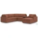 Modmax Spice 6 Piece Performance Fabric Sectional with Audio System and RAF Chaise