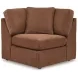 Modmax Spice Performance Fabric 6 Piece Modular Sectional with LAF Chaise and Storage Console