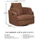 Modmax Spice Performance Fabric Swivel Glider Recliner