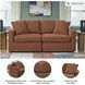 Modmax Spice Performance Fabric Modular 2 Piece Sectional Sofa