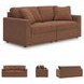 Modmax Spice Performance Fabric Modular 2 Piece Sectional Sofa