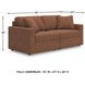 Modmax Spice Performance Fabric Modular 2 Piece Sectional Sofa