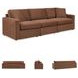 Modmax Spice Performance Fabric Modular 3 Piece Sectional Sofa