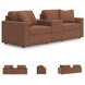 Modmax Spice Performance Fabric Modular Sectional Sofa with Storage Console