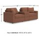 Modmax Spice Performance Fabric Modular Sectional Sofa with Storage Console