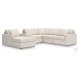 Modmax Oyster 6 Piece Performance Fabric Sectional with LAF Chaise