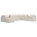 Modmax Oyster 8-Piece Performance Fabric Modular Sectional with LAF Chaise and Storage Consoles