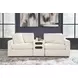 Modmax Oyster Performance Fabric Modular Sectional Sofa with Audio Console
