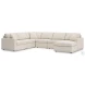 Modmax Oyster 6-Piece Performance Fabric Modular Sectional with RAF Chaise