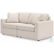 Modmax Oyster Performance Fabric Modular 2 Piece Sectional Sofa