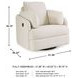 Modmax Oyster Performance Fabric Swivel Glider Recliner