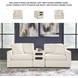 Modmax Oyster Performance Fabric Modular Sectional Sofa with Audio Console