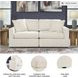Modmax Oyster Performance Fabric Modular 2 Piece Sectional Sofa