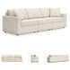 Modmax Oyster Performance Fabric Modular 3 Piece Sectional Sofa