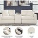 Modmax Oyster Performance Fabric Modular Sectional Sofa with Storage Console