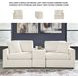 Modmax Oyster Performance Fabric Modular Sectional Sofa with Storage Console