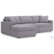 Modmax Granite 3-Piece Performance Fabric Modular Sofa with LAF Chaise