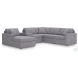 Modmax Granite 6 Piece Performance Fabric Sectional with LAF Chaise