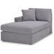 Modmax Granite Performance Fabric 8 Piece Modular Double Chaise Sectional with Audio and Storage Consoles