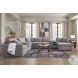 Modmax Granite 8-Piece Performance Fabric Modular Sectional with RAF Chaise and Audio Consoles