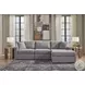 Modmax Granite 3-Piece Performance Fabric Modular Sofa with RAF Chaise