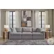 Modmax Granite Performance Fabric Modular 3 Piece Sectional Sofa