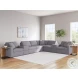 Modmax Granite 8-Piece Performance Fabric Modular Sectional with Storage Consoles