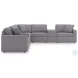 Modmax Granite 8-Piece Performance Fabric Modular Sectional with Storage Consoles